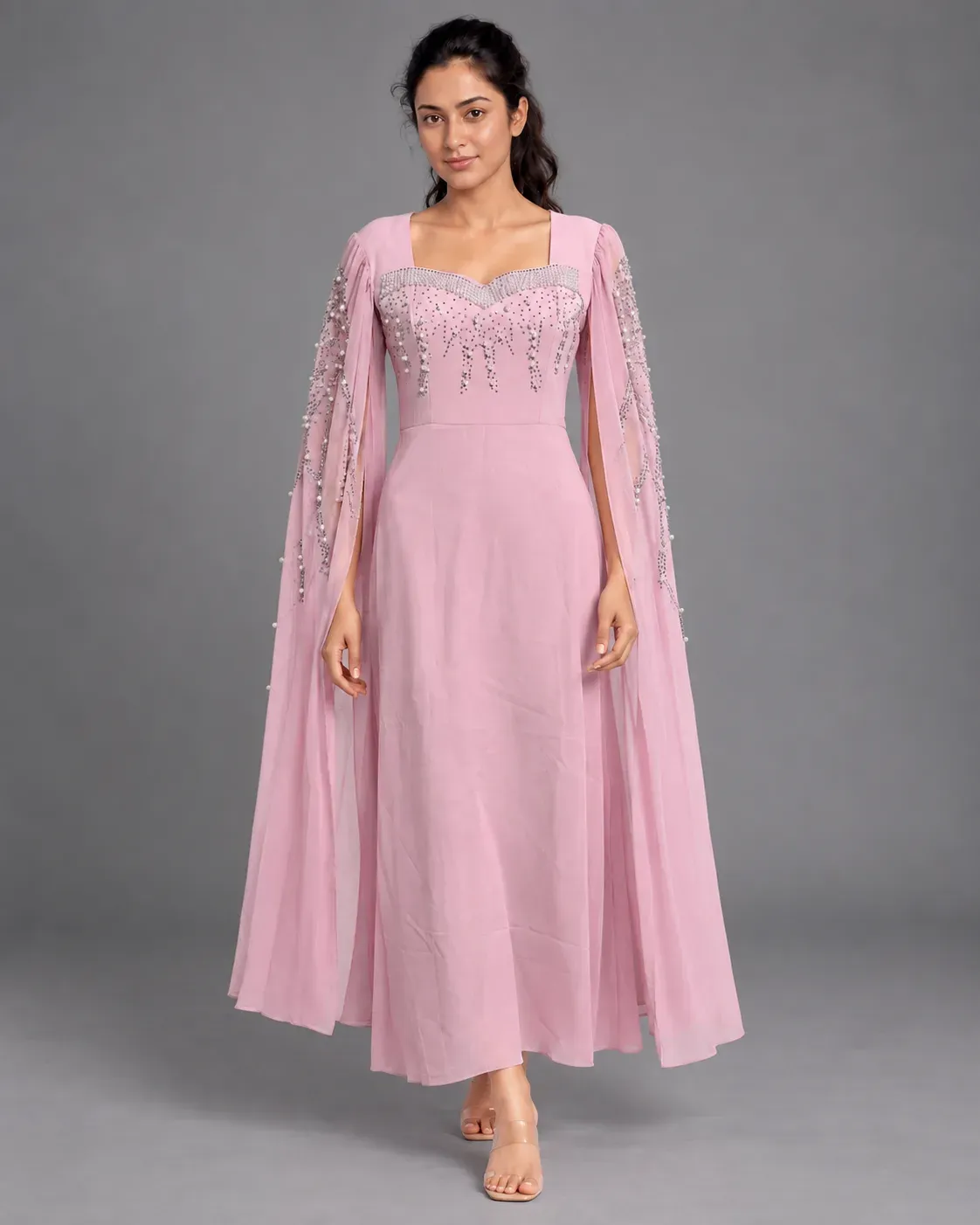 Evelyn pearl-Embellished Dress — Exclusive Party Wear Collections from GoGurll