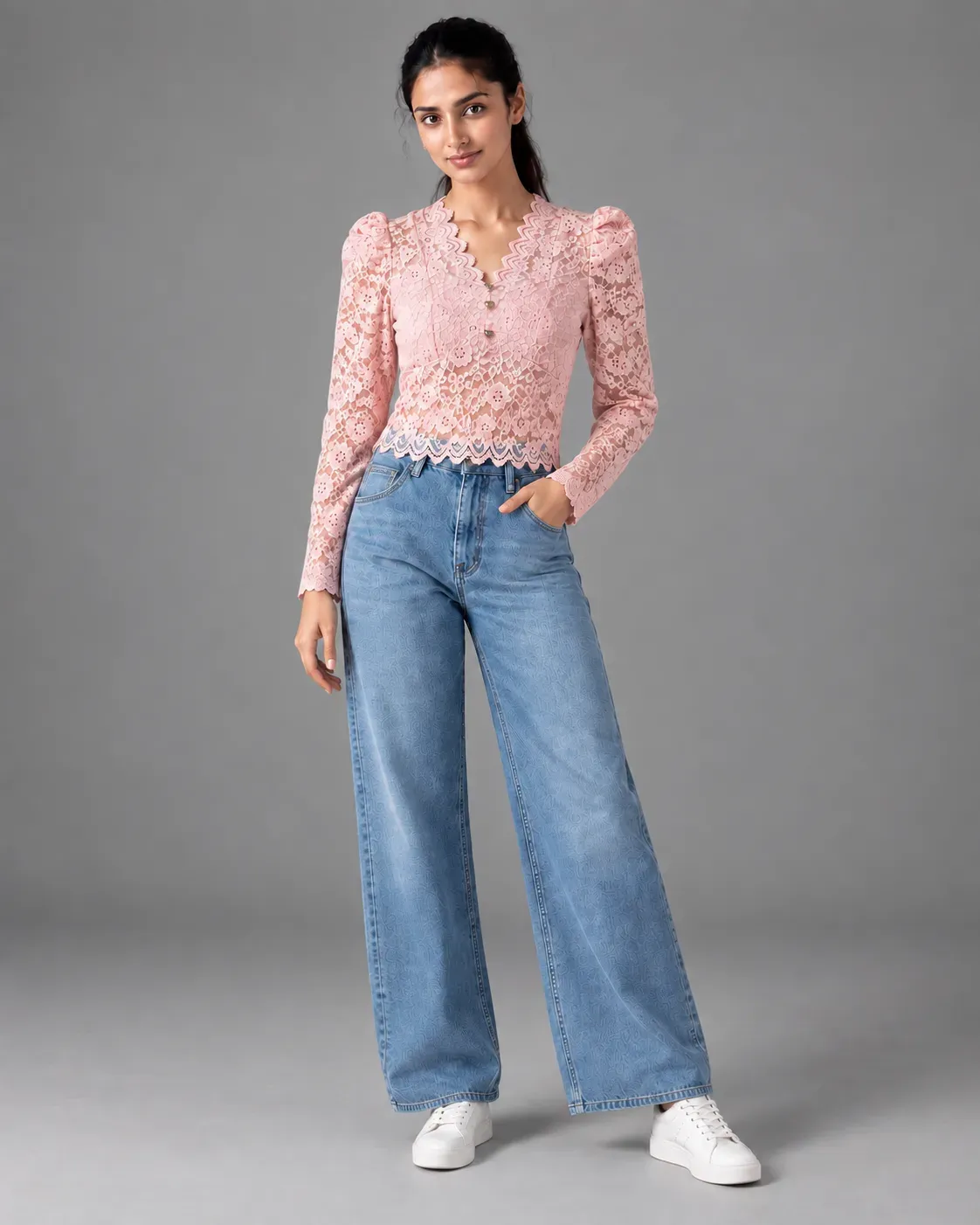 V-neck Lace Top — Tops from GoGurll