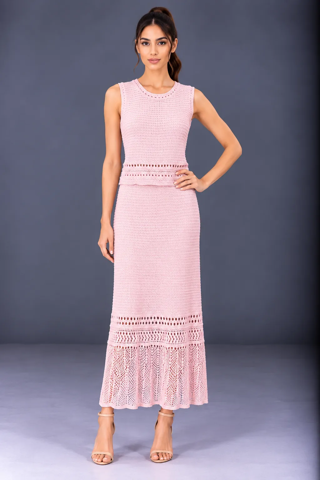 Crochet Charm Knit Co-ord Set — Co-Ord Sets from GoGurll