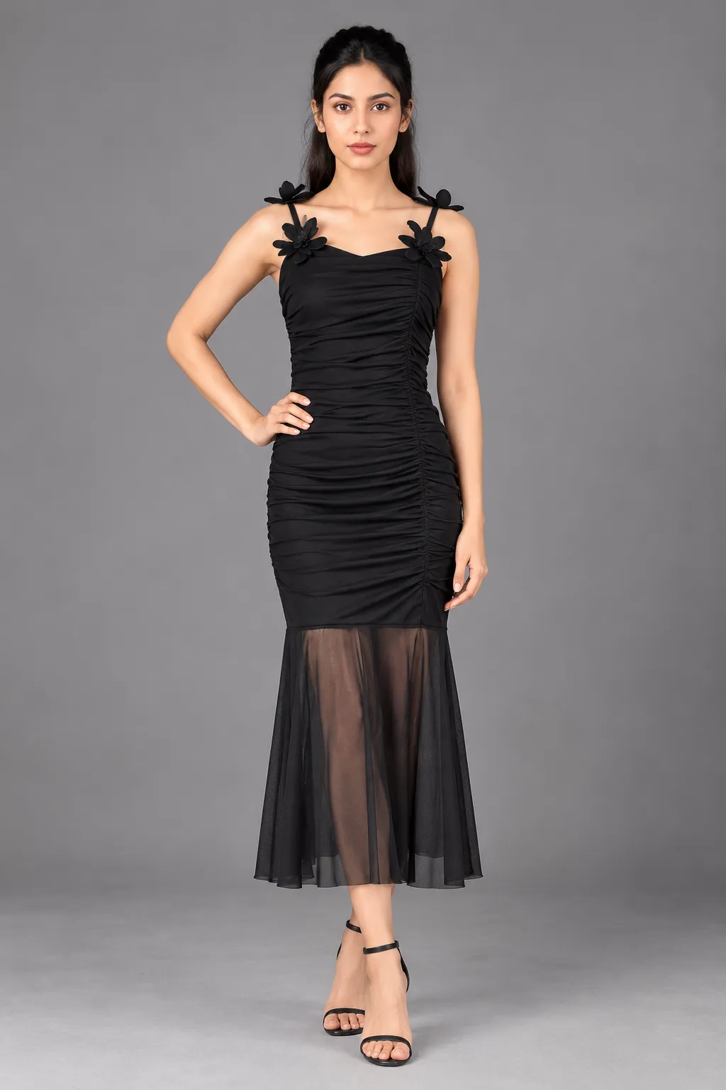 Ruched Mesh Dress — Party Wear from GoGurll