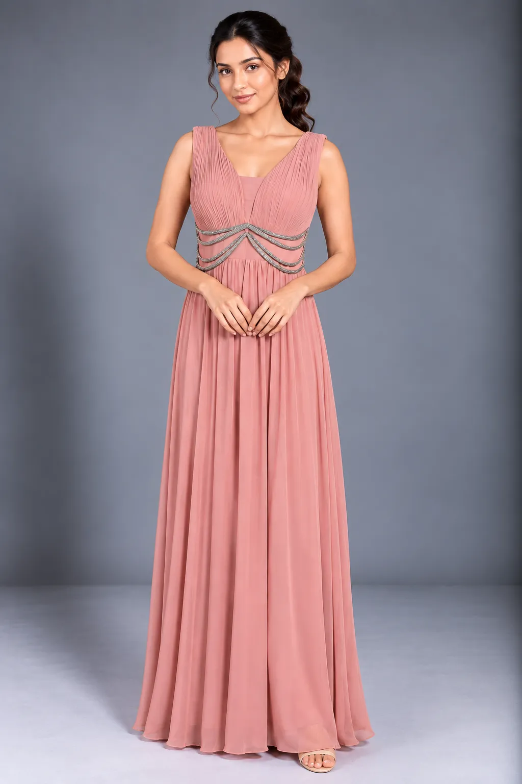 Draped Elegance Maxi Dress — Party Wear from GoGurll