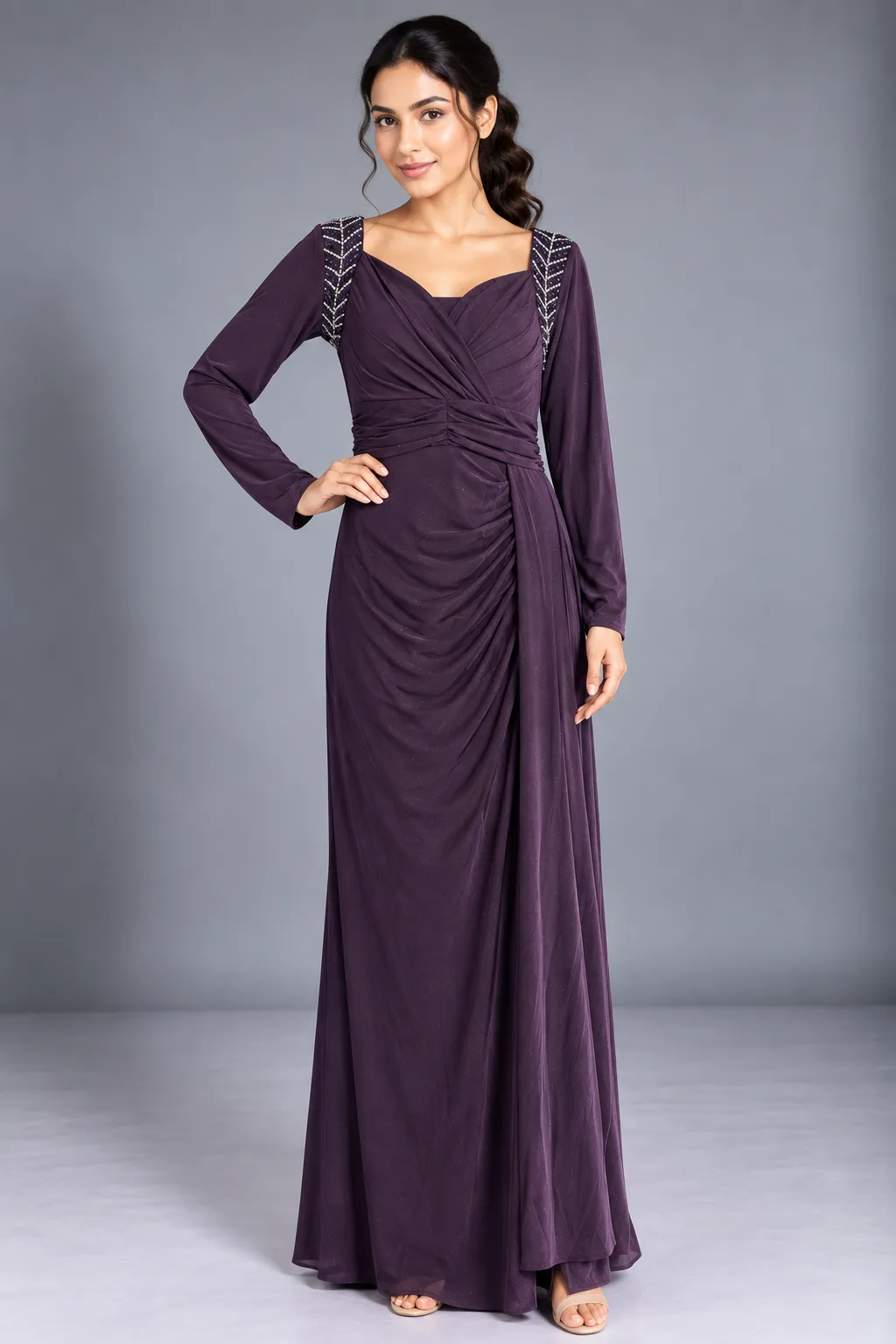 Ruched Wrap Maxi Dress — Party Wear from GoGurll