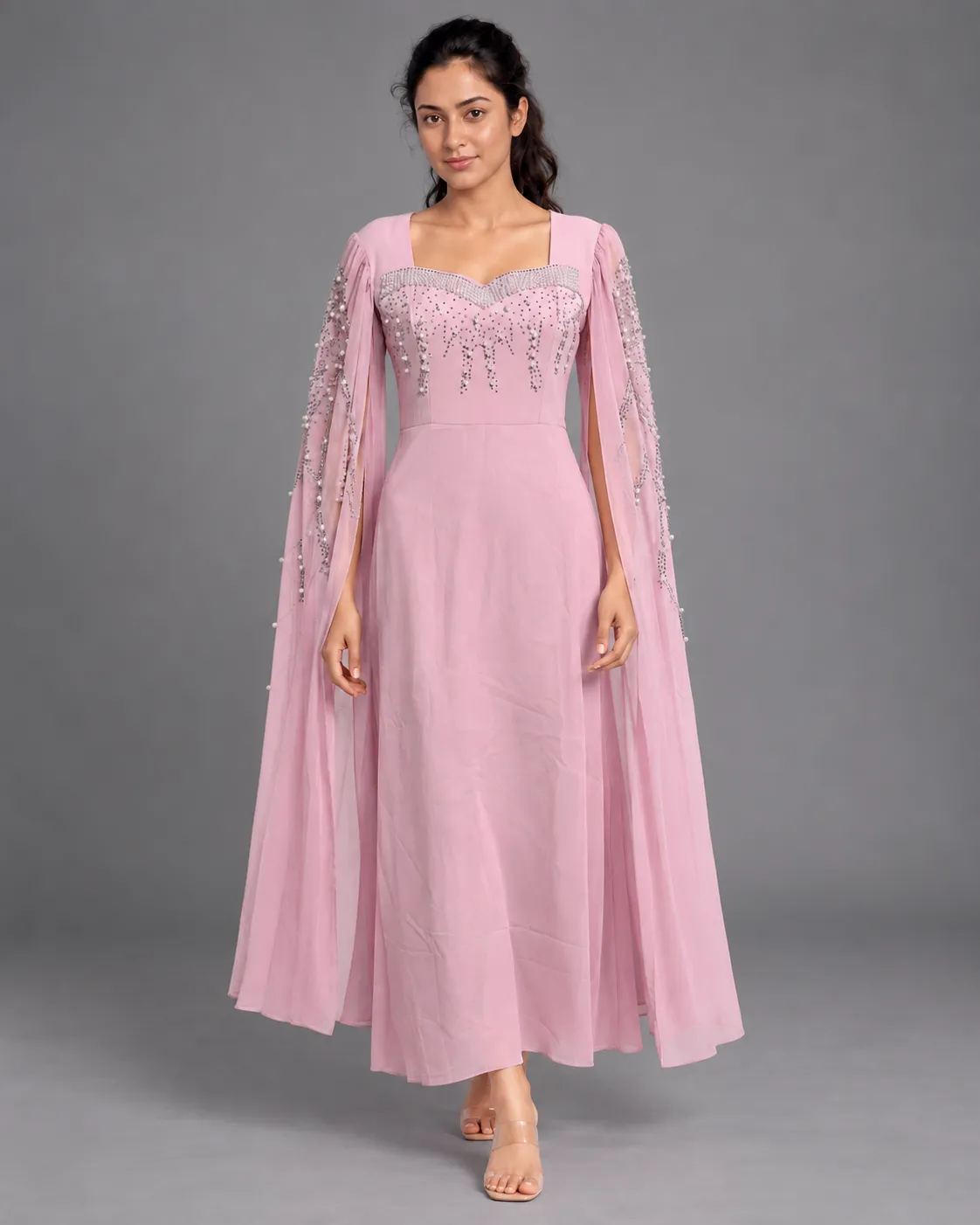 Evelyn pearl-Embellished Dress — Party Wear from GoGurll