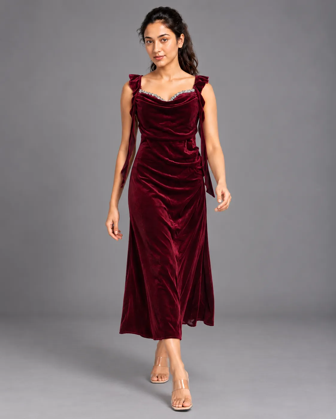 ruffle strap party wear — Party Wear from GoGurll