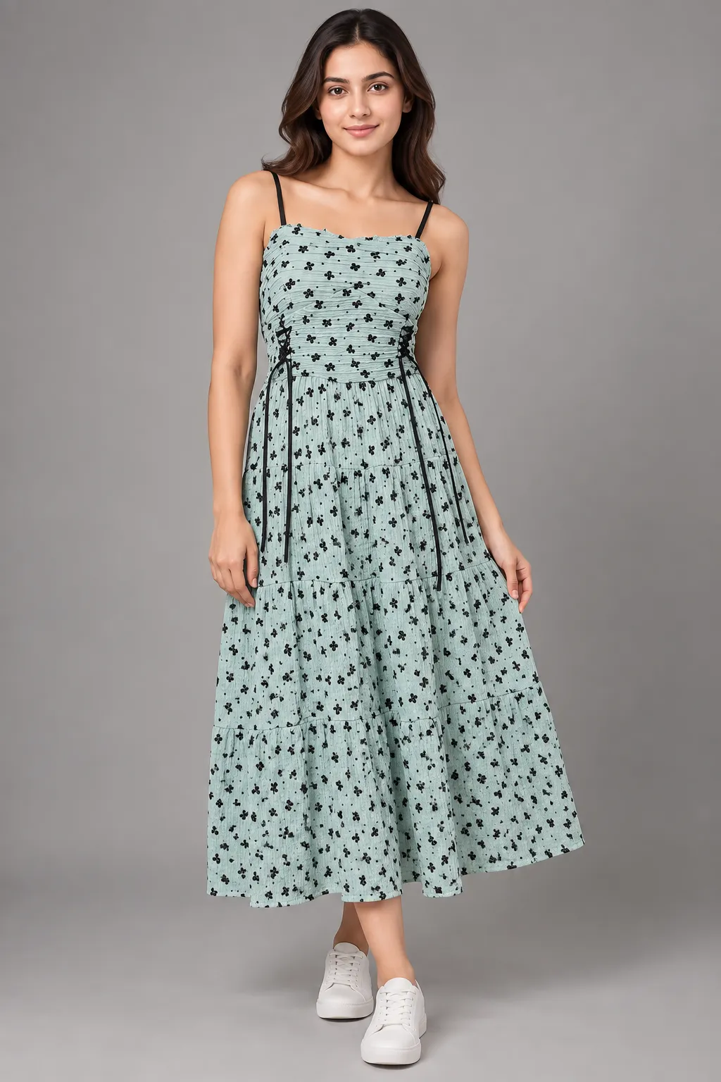 Mira Floral Tiered Midi Dress — Dress Collections from GoGurll