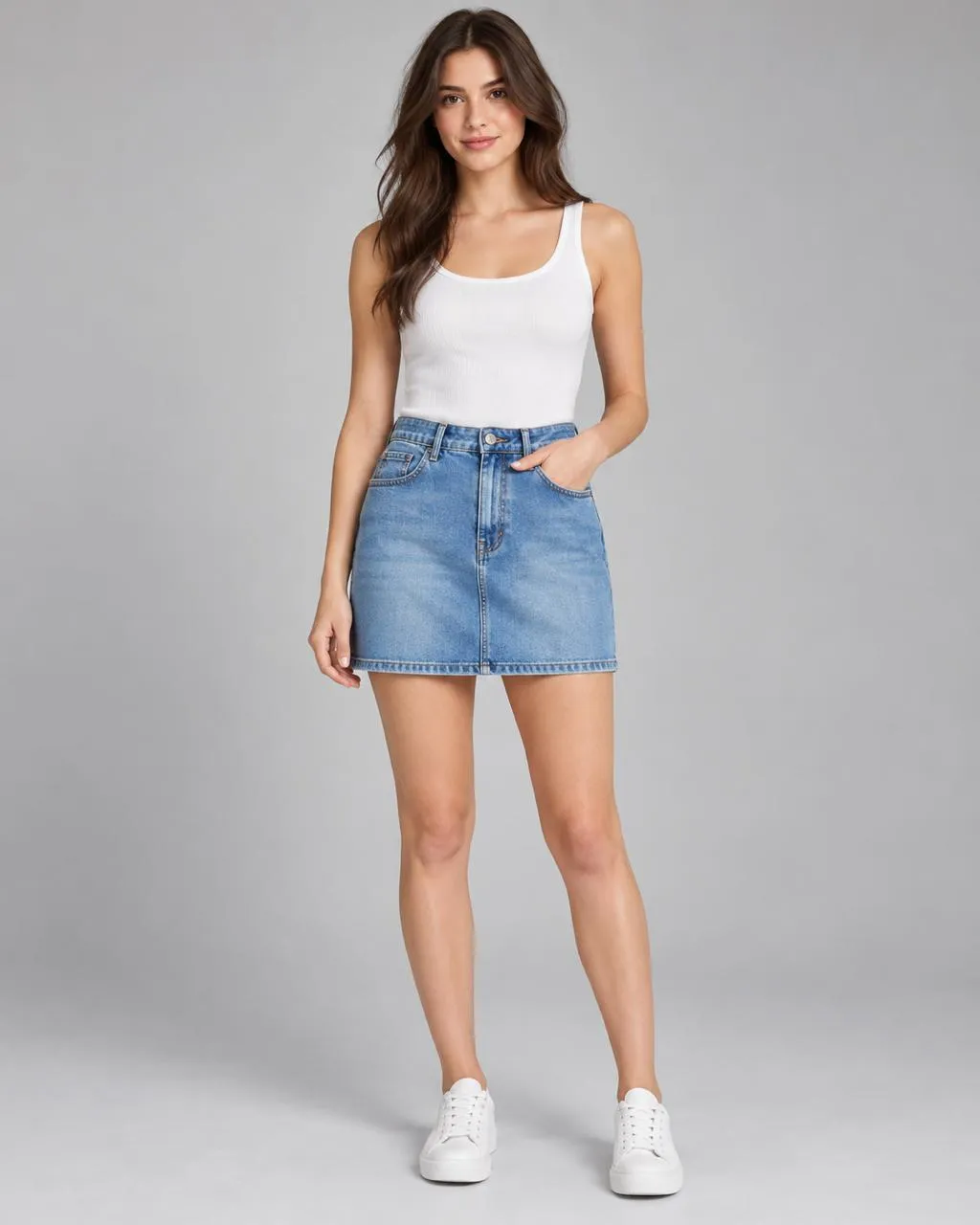 Classic Denim Mini Skirt — Skirts from GoGurll