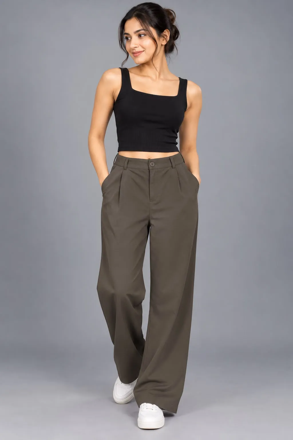 High-Waist Wide-Leg Trousers — Pants from GoGurll