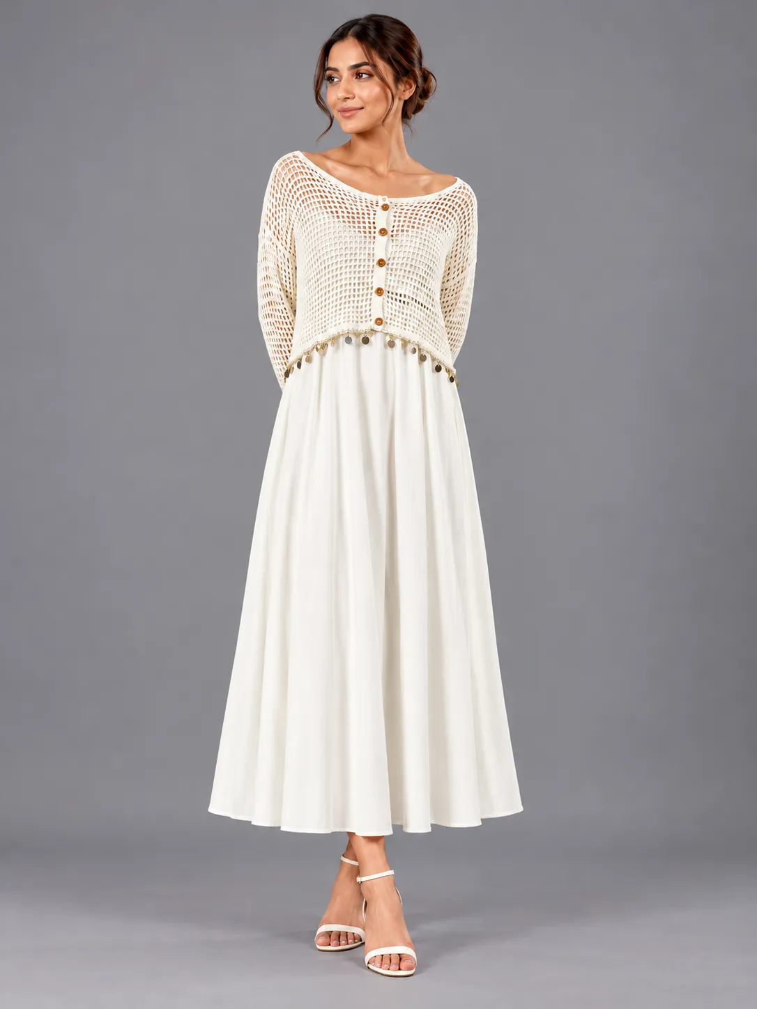 Crochet Cardigan & Flowing Maxi Set — Dress Collections from GoGurll