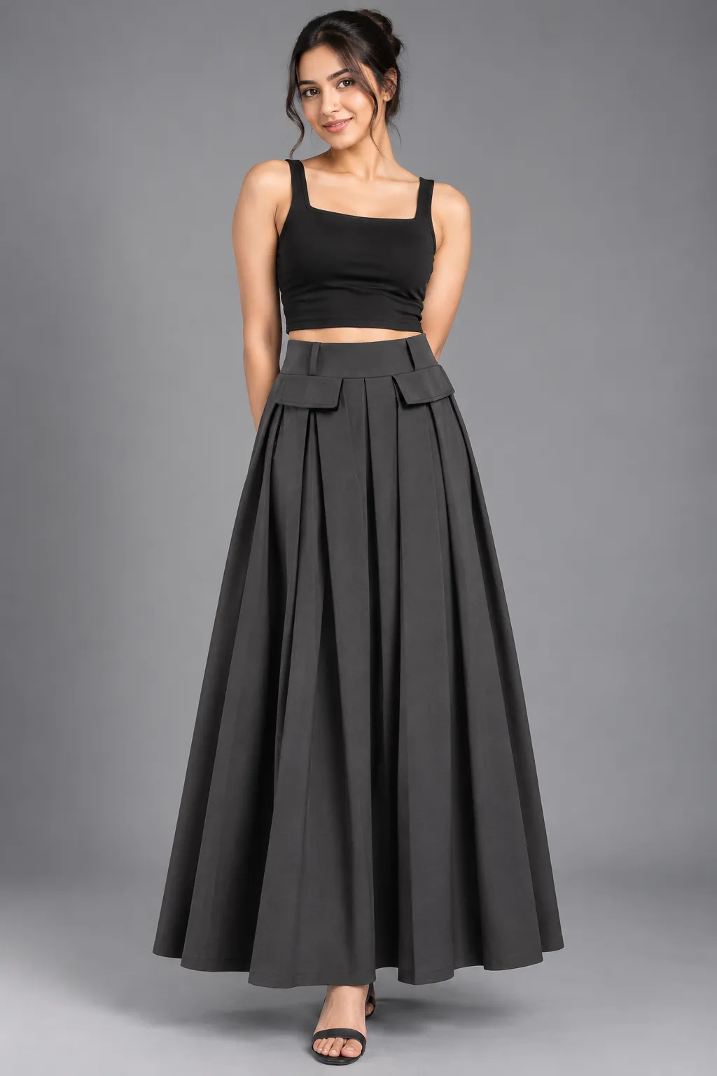 Korean Style  Flared Maxi Skirt — Skirts from GoGurll