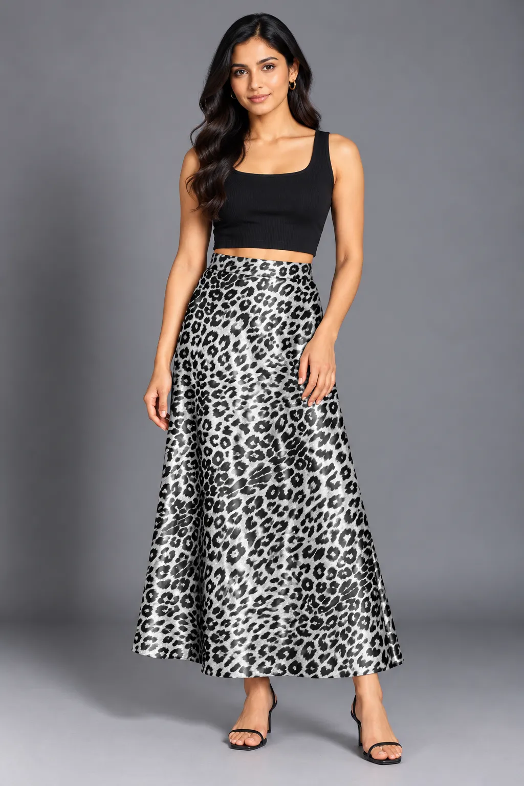 Leopard print Satin skirt — Skirts from GoGurll