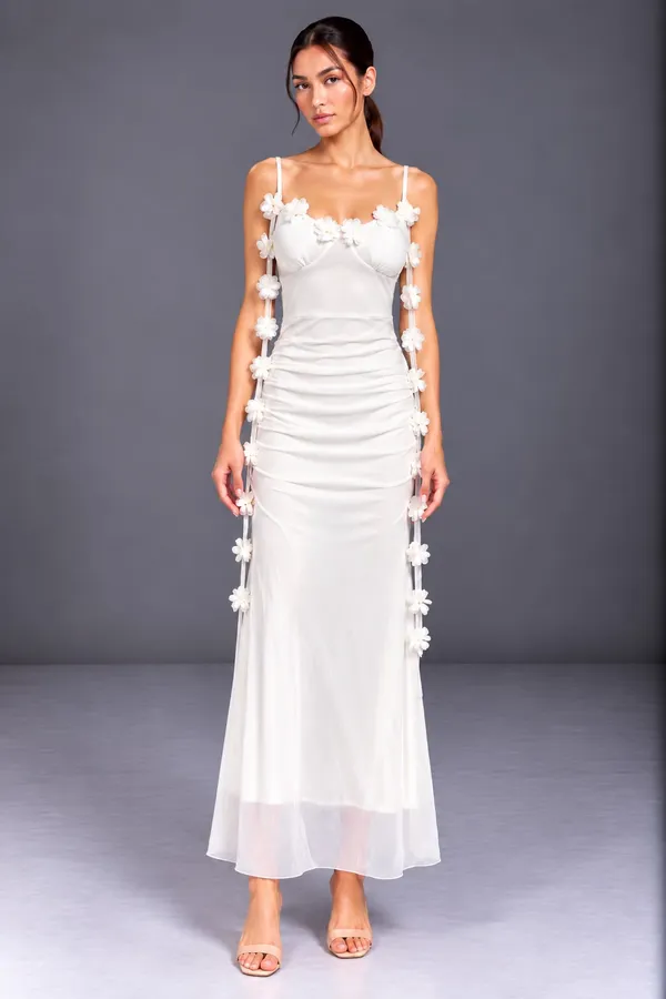 Floral Ruched Dress
