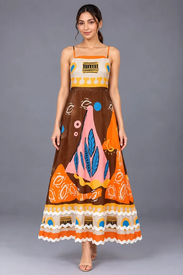 Artisan Print Dress