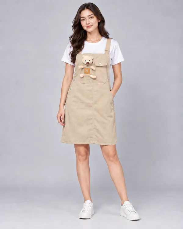 Dungree Short Dress