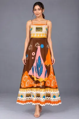 Artisan Print Dress