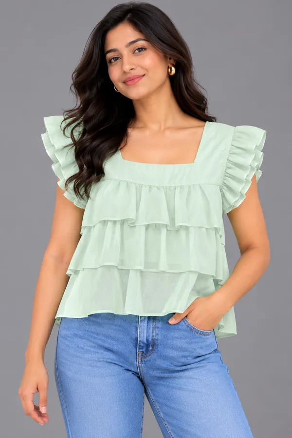 Layered Ruffle Top