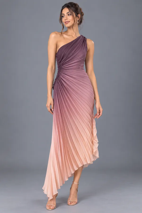 Double shade off shoulder Dress
